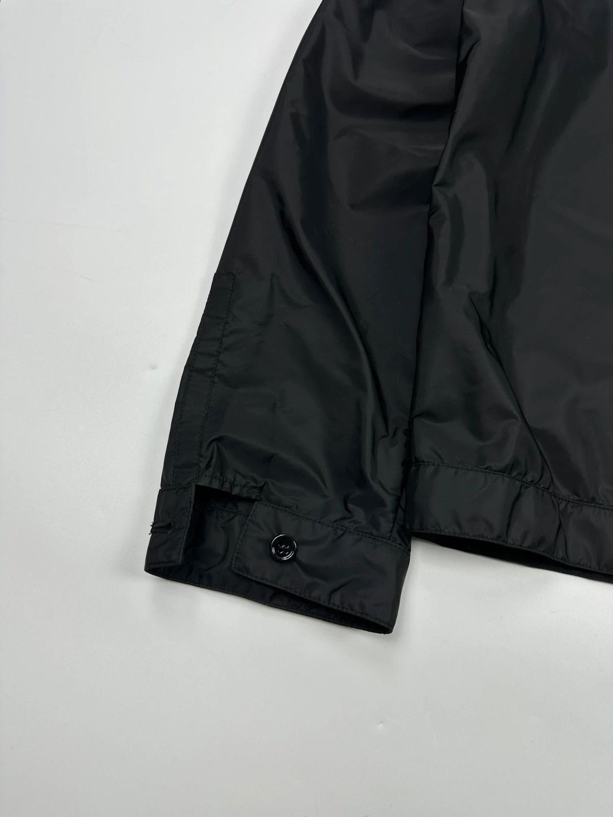 Prada Prada Milano SS2018 Black Light Nylon Burgundy Strip Size US L / EU 52-54 / 3 - 8 Thumbnail