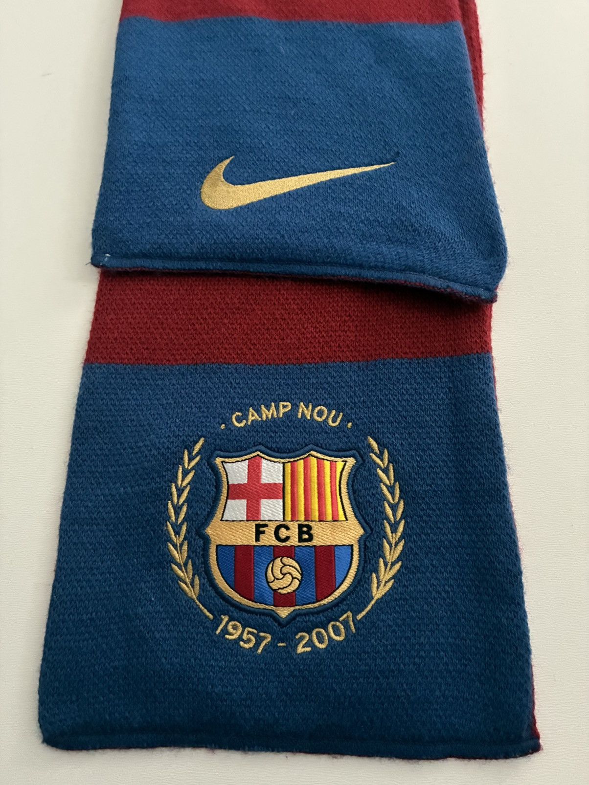 Nike Nike Barcelona Jersey FC football soccer scarf Size ONE SIZE - 1 Thumbnail