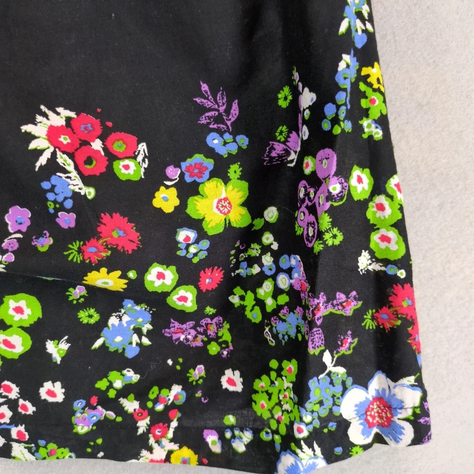 Anthropologie One September Black Floral Blouse Top Petite S Wildflower Size S / US 4 / IT 40 - 9 Thumbnail