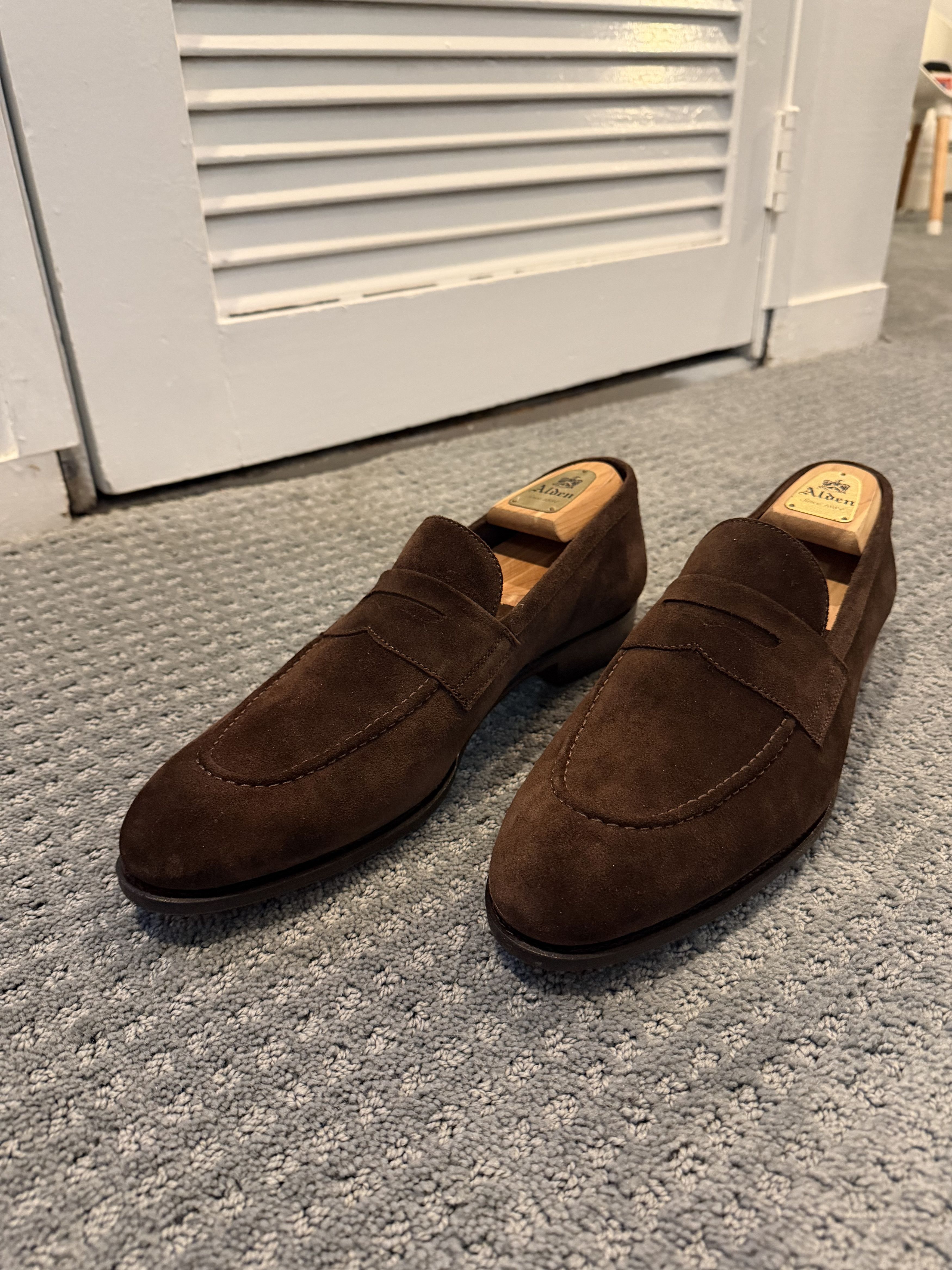 Carmina Brown Suede Penny Loafer (Never Worn) Size US 13 / EU 46 - 3 Thumbnail