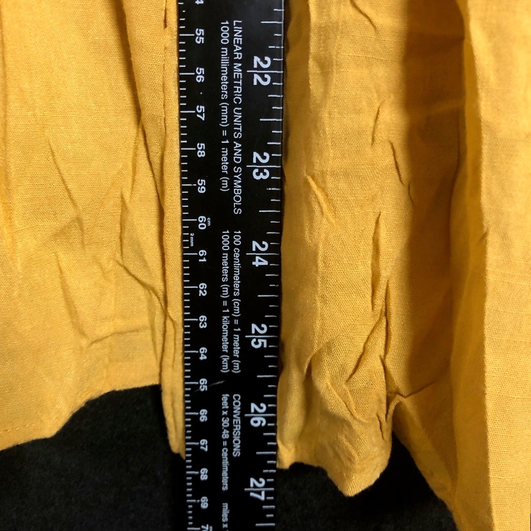 Torrid Torrid Womens Blouse Yellow V Neck Button Down Henley Sleeveless 00 Size XXS / US 00 / IT 34 - 7 Thumbnail
