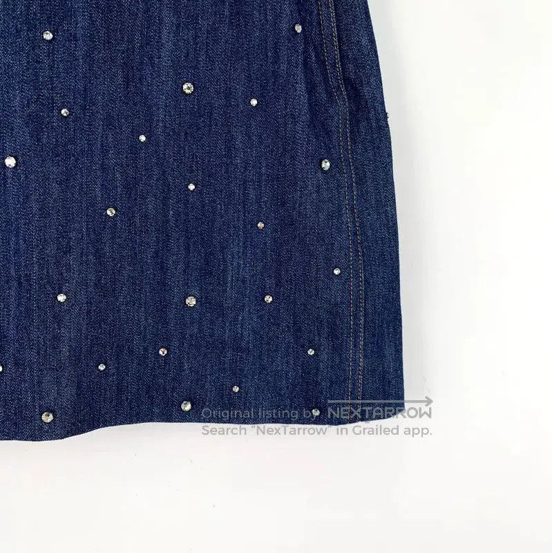 Miu Miu Miu Miu Denim Skirt with Decorative Elements . Size 23" - 4 Thumbnail