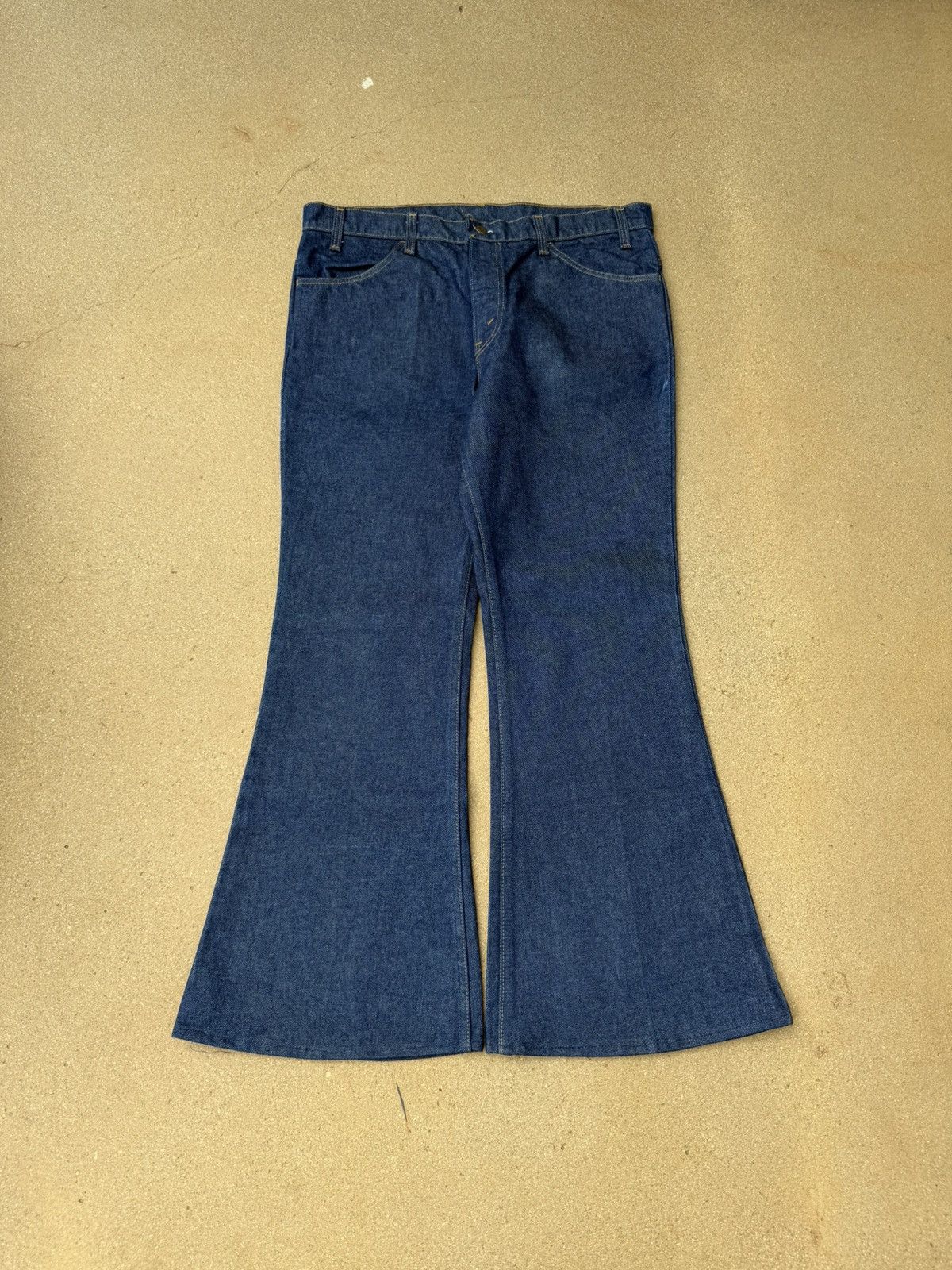 Levi's Vtg 80’s Levi’s 684 Orange Tab Bellbottom Flare Jeans 38x30 Size US 38 / EU 54 - 1 Thumbnail