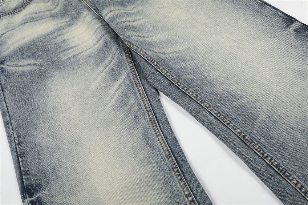 Vintage Punk Retro Gradient Washed Jeans for Men Size US 32 / EU 48 - 5 Thumbnail