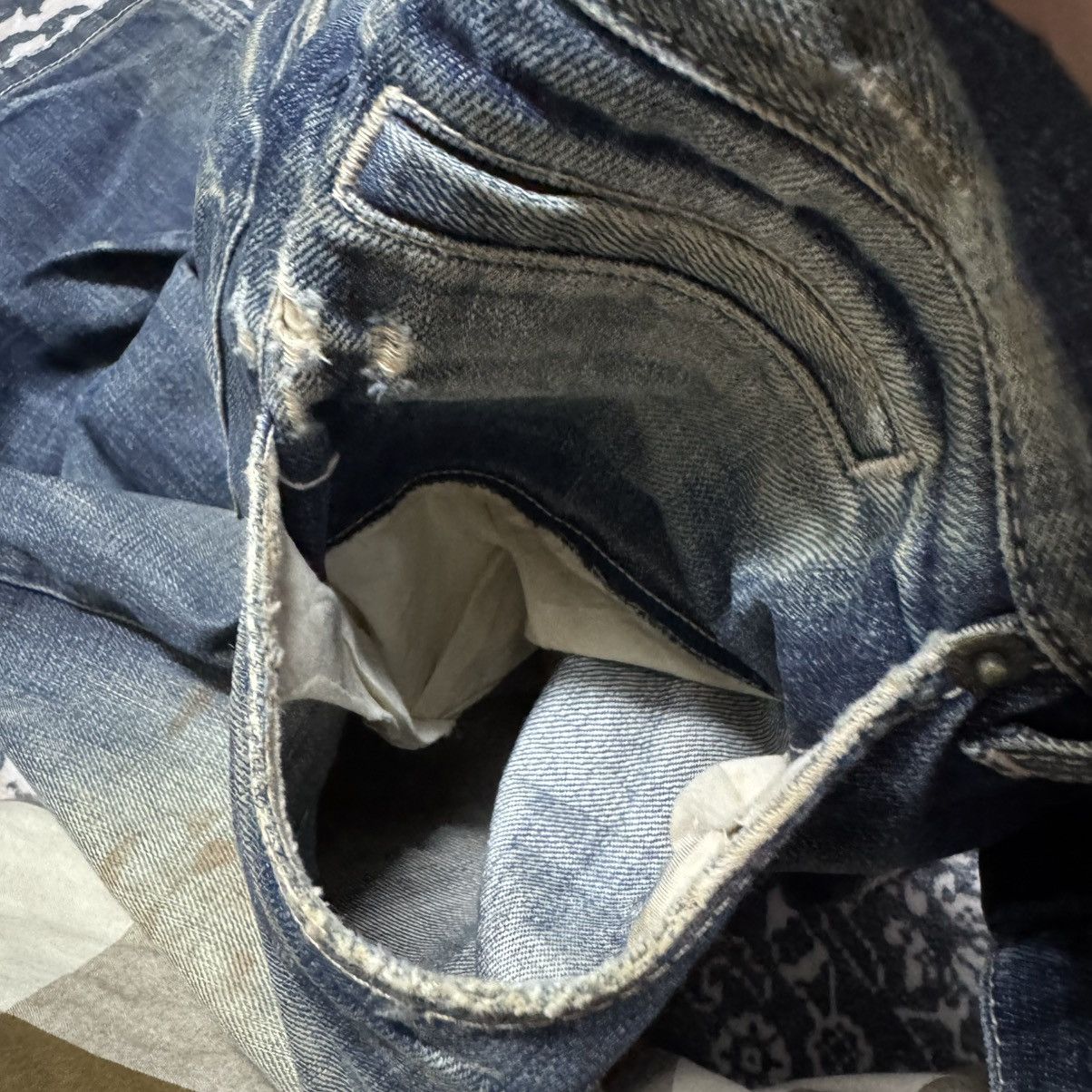 Dolce & Gabbana Vintage Dolce & Gabbana Damage Jeans Size US 30 / EU 46 - 20 Thumbnail