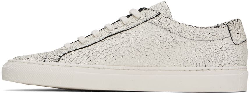 Common Projects COMMON PROJECTS ACHILLES CRACKED WHITE 2425 0506 US 13 EU 46 Size US 13 / EU 46 - 4 Thumbnail