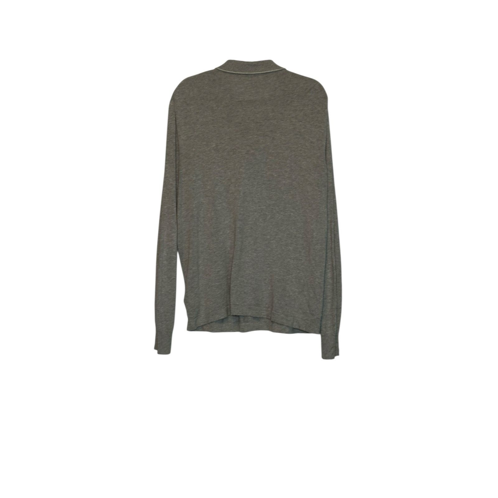 Banana Republic Banana Republic gray long sleeves polo shirt size Large Size US L / EU 52-54 / 3 - 9 Thumbnail