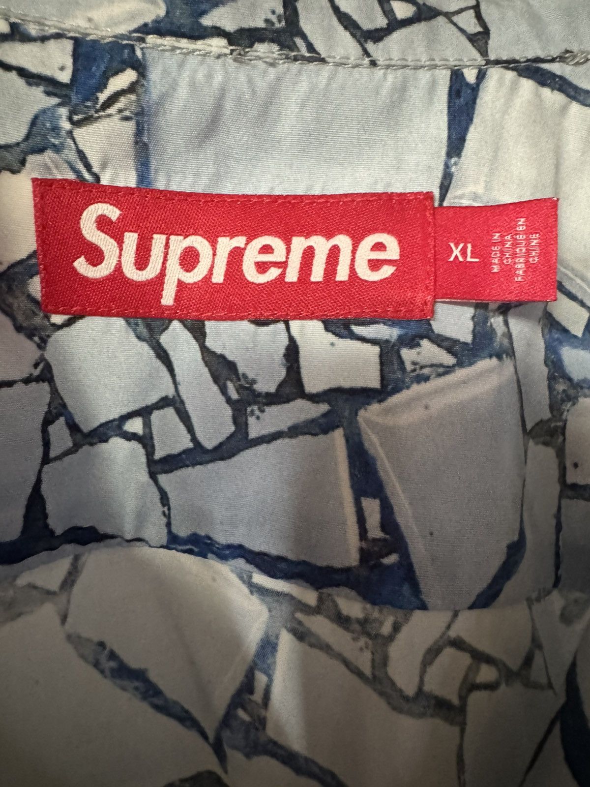 Supreme Supreme Mosaic S/S Button Up Shirt Size US XL / EU 56 / 4 - 5 Thumbnail