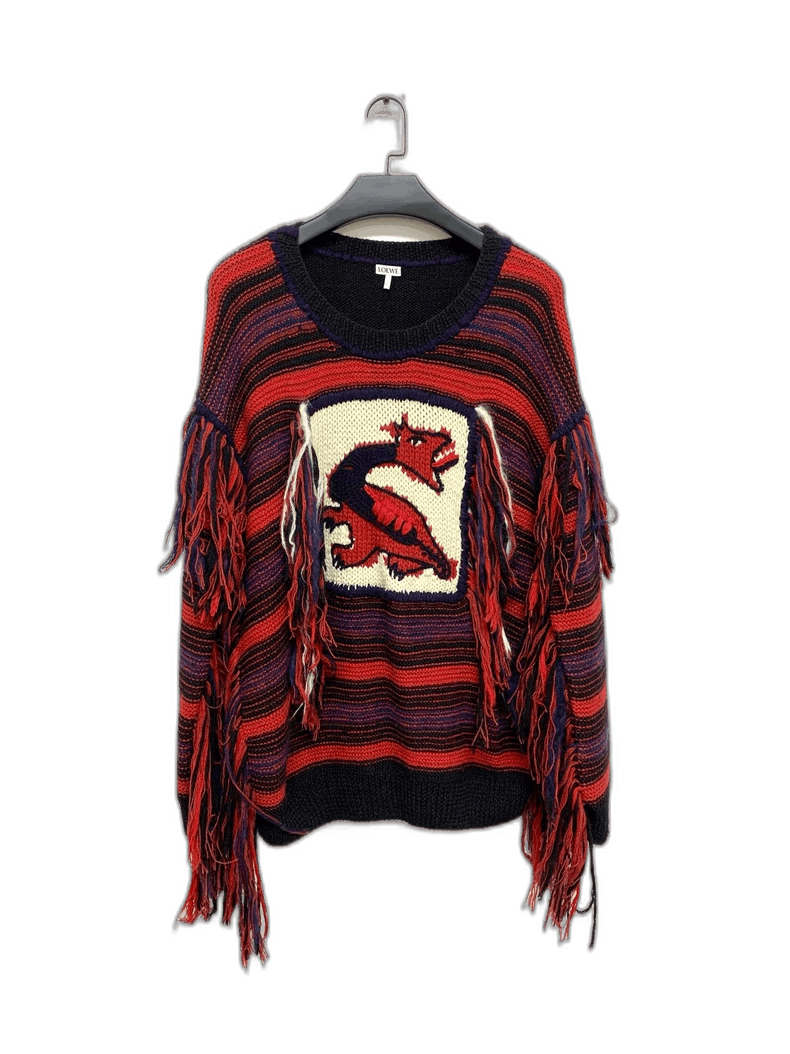 Loewe Loewe Fringed Sweater Size S for Sale Size US S / EU 44-46 / 1 - 1 Thumbnail
