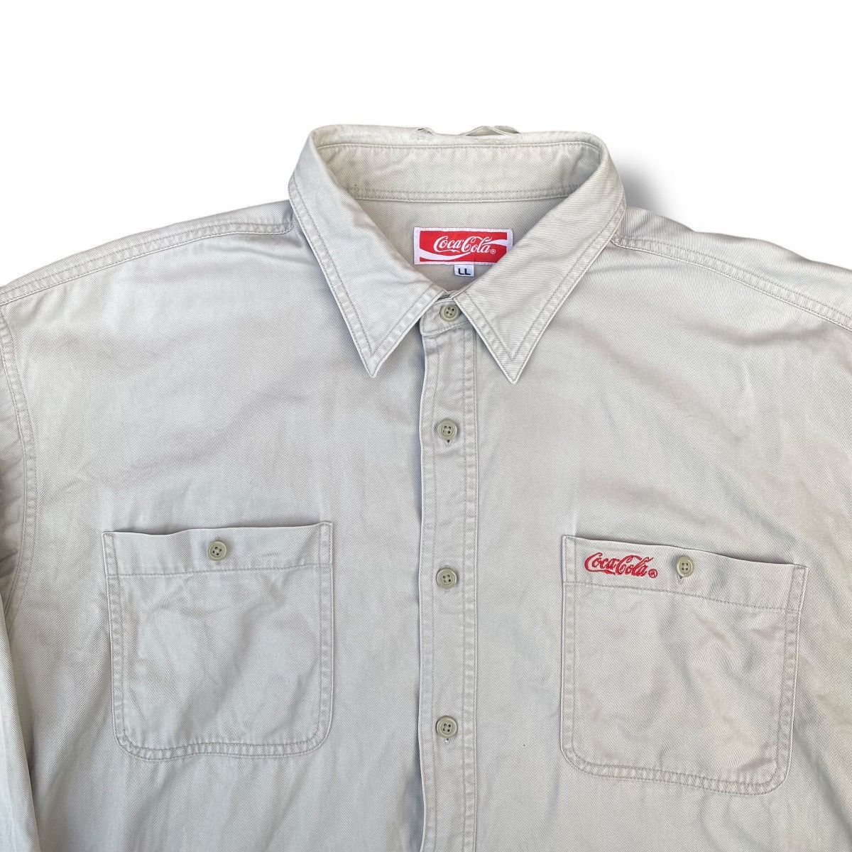 Coca Cola × Vintage Vintage Cocacola Button Down Jacket. #E9 Size US XL / EU 56 / 4 - 2 Thumbnail