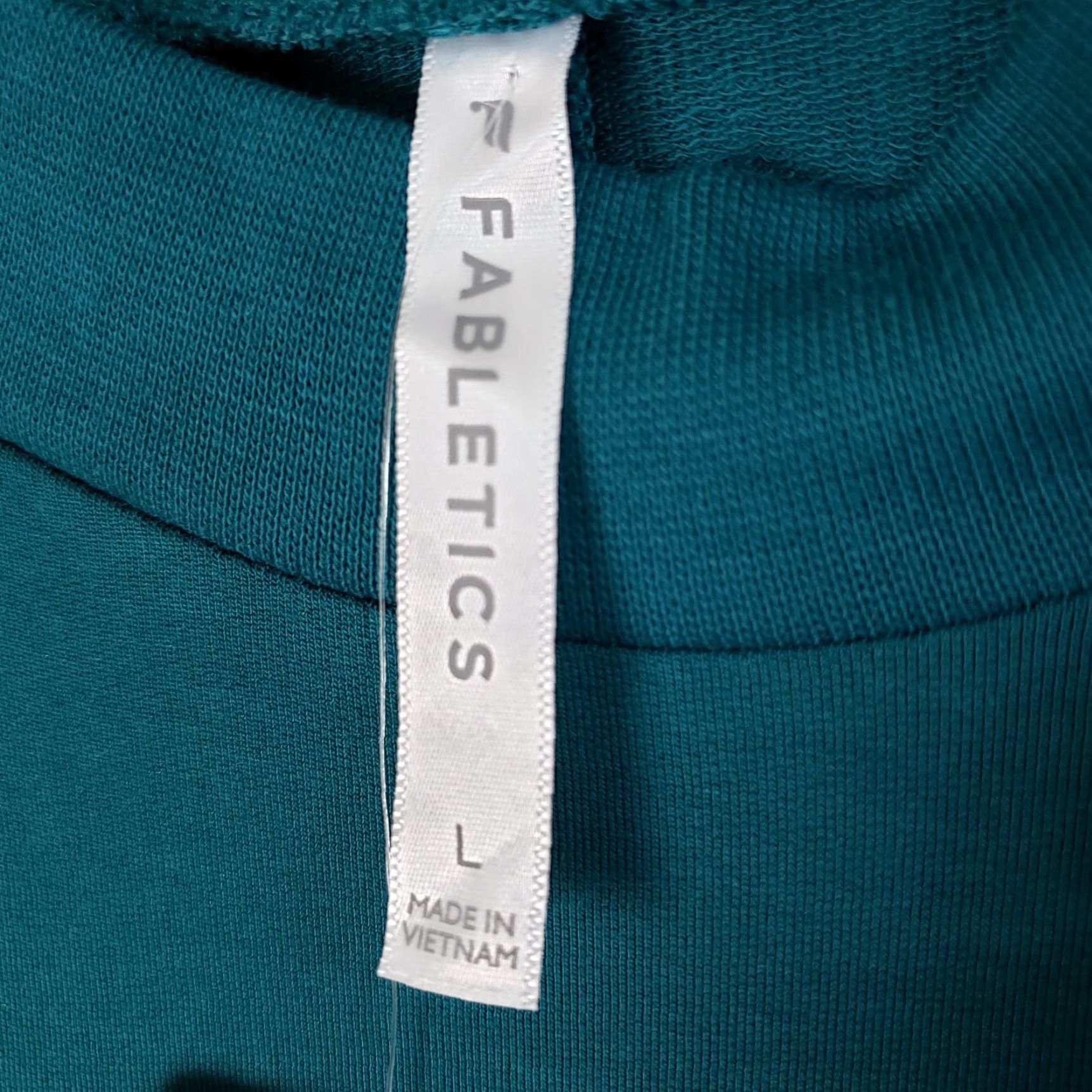Fabletics Fabletics Pullover Jody Mock Neck Long Sleeve Oversized Sz L Teal Blue Womens Size L / US 10 / IT 46 - 7 Thumbnail