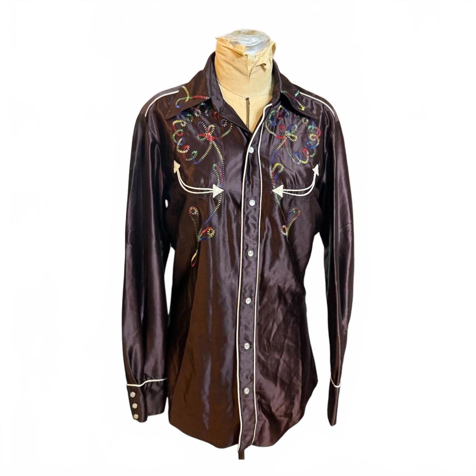 Other California Ranchwear Western Button-Up Shirt RARE Size M / US 6-8 / IT 42-44 - 1 Thumbnail