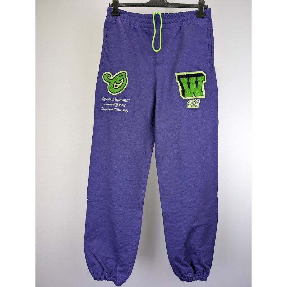 Off-White o1rshd1 Vars Hammer Slim Sweatpants & Joggers in Purple Size US 38 / EU 54 - 4 Thumbnail