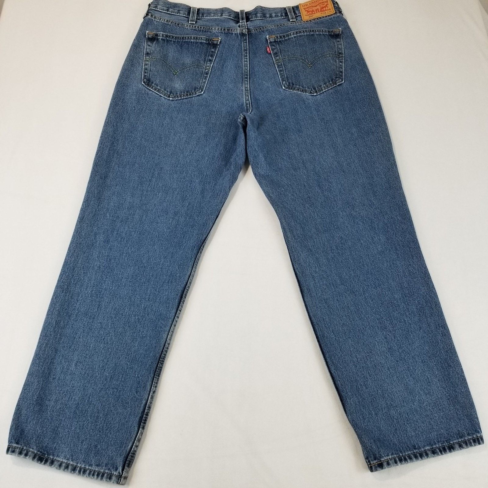 Levi's Levis 550 Jeans Mens 38x30 Blue Relaxed Fit Tapered Leg Size US 38 / EU 54 - 2 Thumbnail