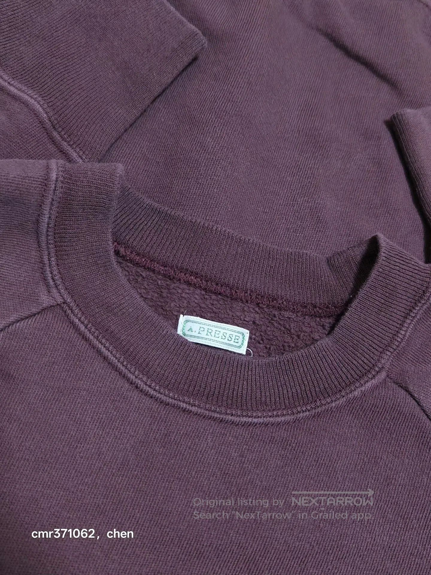 A.PRESSE APRESSE 26ss Vintage Sweatshirt. Size US L / EU 52-54 / 3 - 6 Thumbnail