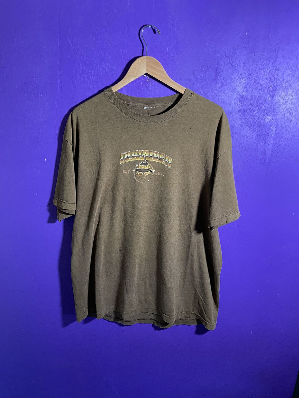 Vintage Vintage 90s Low-riders magazine logo t-shirt Size US XL / EU 56 / 4 - 1 Thumbnail