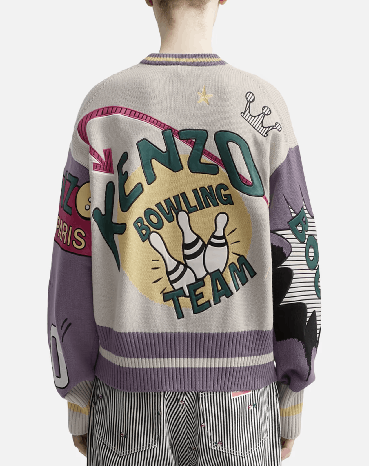 Kenzo Kenzo 'Bowling Elephant' Merino Wool Jumper Size US L / EU 52-54 / 3 - 7 Thumbnail