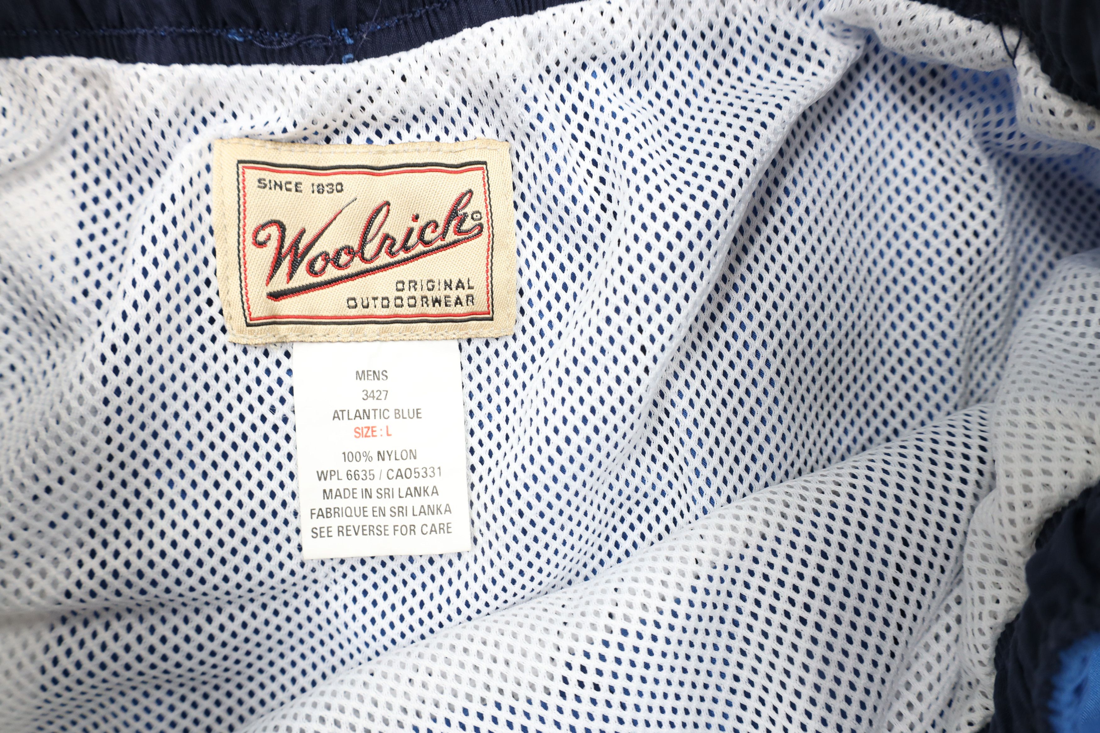 Vintage × Woolrich Woolen Mills Vintage 90s Woolrich Above Knee Lined Shorts Baggies Blue Size US 34 / EU 50 - 8 Thumbnail