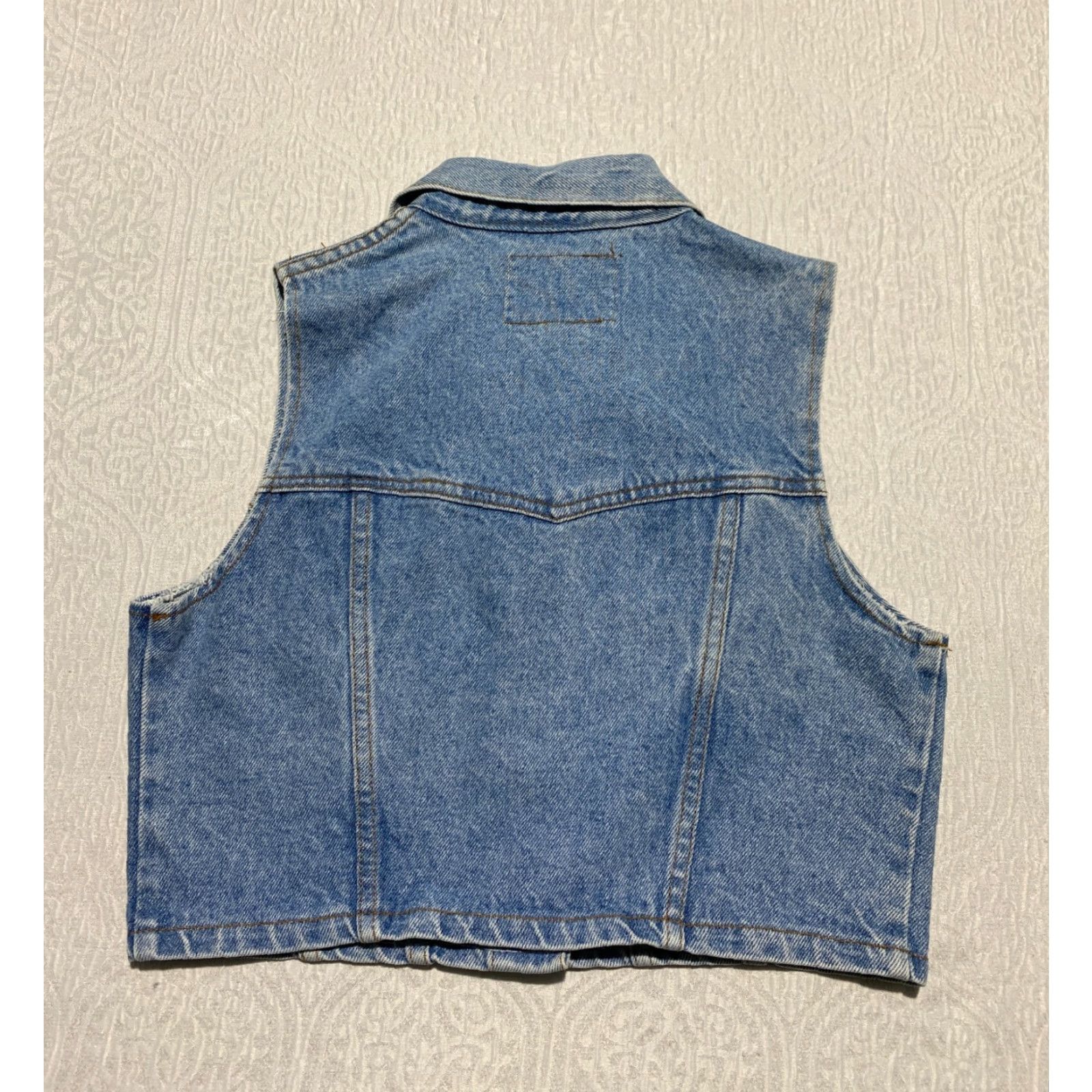 Vintage VINTAGE Be Bop Clothing Vest Denim Blue Cut Off Sleeveless Pockets Womens M Denim Vest Lining Cotton United States Punk Grunge USA Size M / US 6-8 / IT 42-44 - 2 Thumbnail
