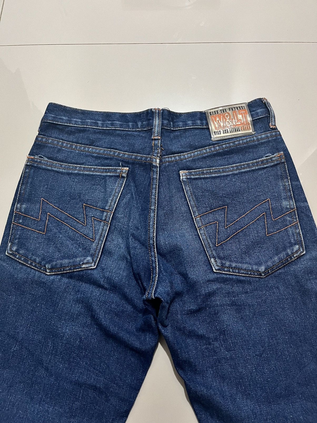 W&LT SS2006 W&LT WALTER VAN BEIRENDONCK STONE WASH BOOTCUT JEANS Size US 30 / EU 46 - 8 Thumbnail