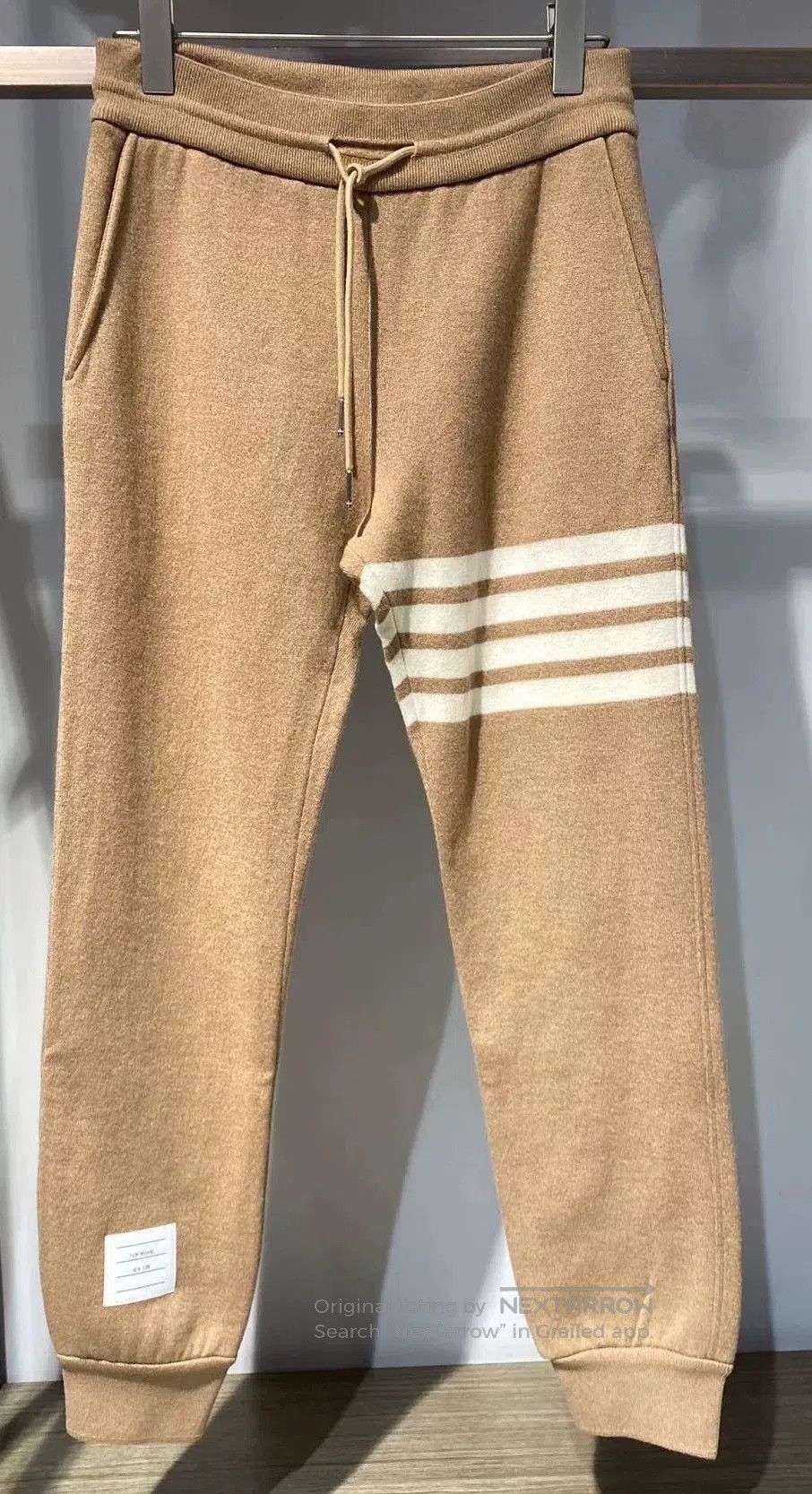Thom Browne Thom Browne Women's Beige 4-Stripe Sweatpants. Size 39" - 1 Thumbnail