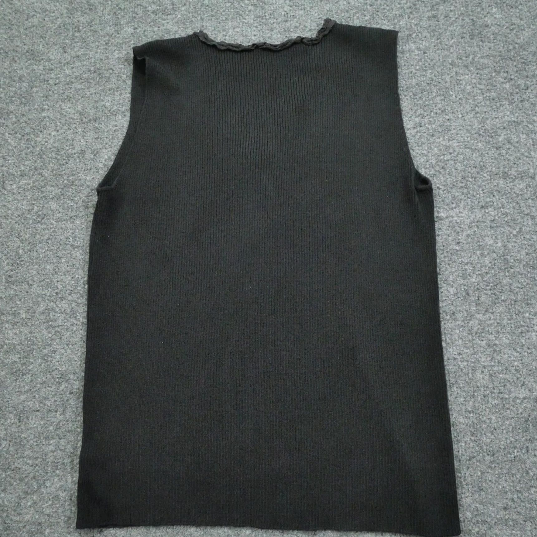 Ralph Lauren VINTAGE Ralph Lauren Shirt Top Womens Medlium Black Silk Blend Sleeveless Y2K Size M / US 6-8 / IT 42-44 - 5 Thumbnail