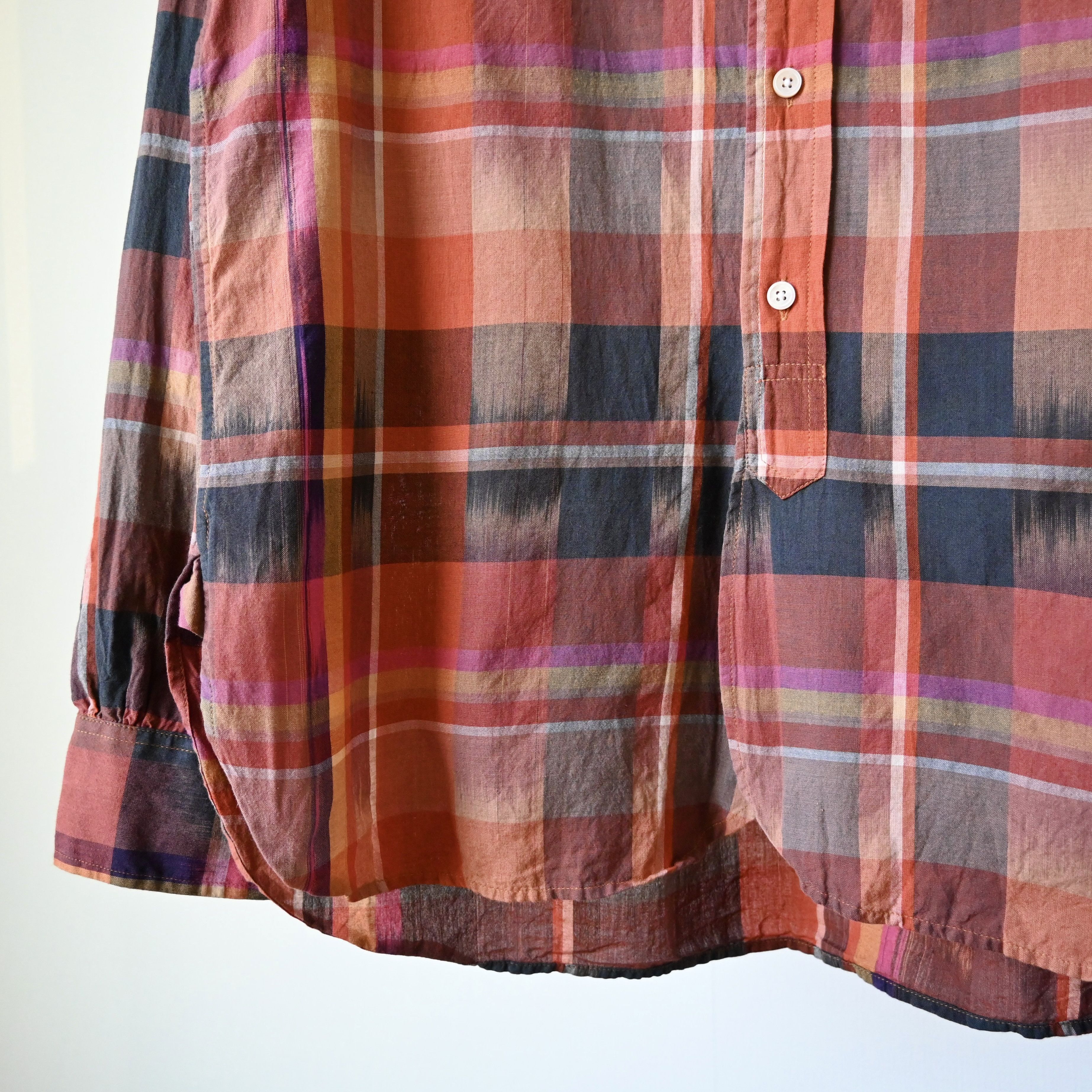 Engineered Garments MINT, Engineered Garments "19th Century Shirt" ikat plaid Size US M / EU 48-50 / 2 - 11 Thumbnail