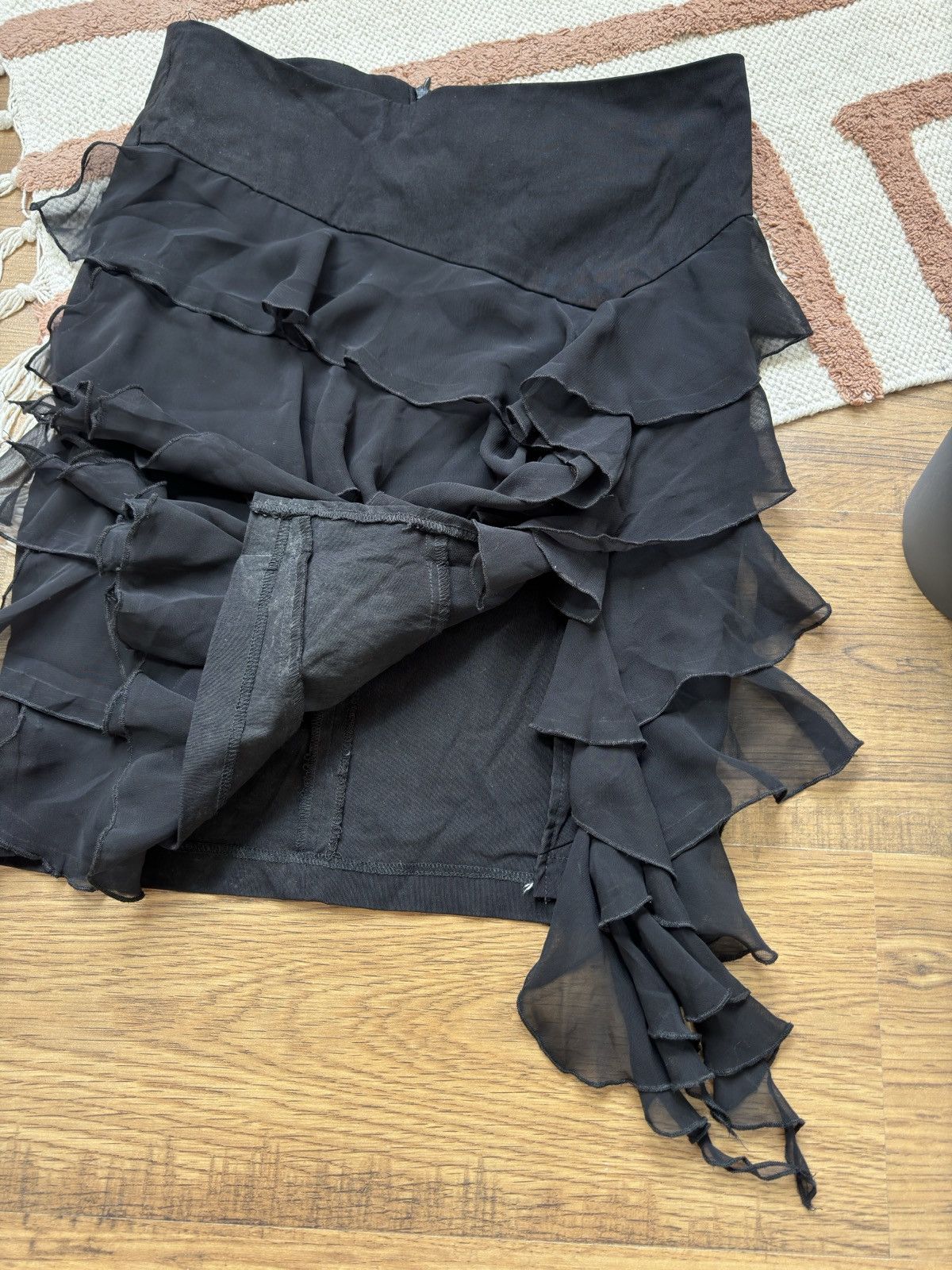 Morgan Homme VINTAGE MORGAN DE TOI FRANCE MESH RUSH SKIRT Size 26" / US 2 / IT 38 - 4 Thumbnail