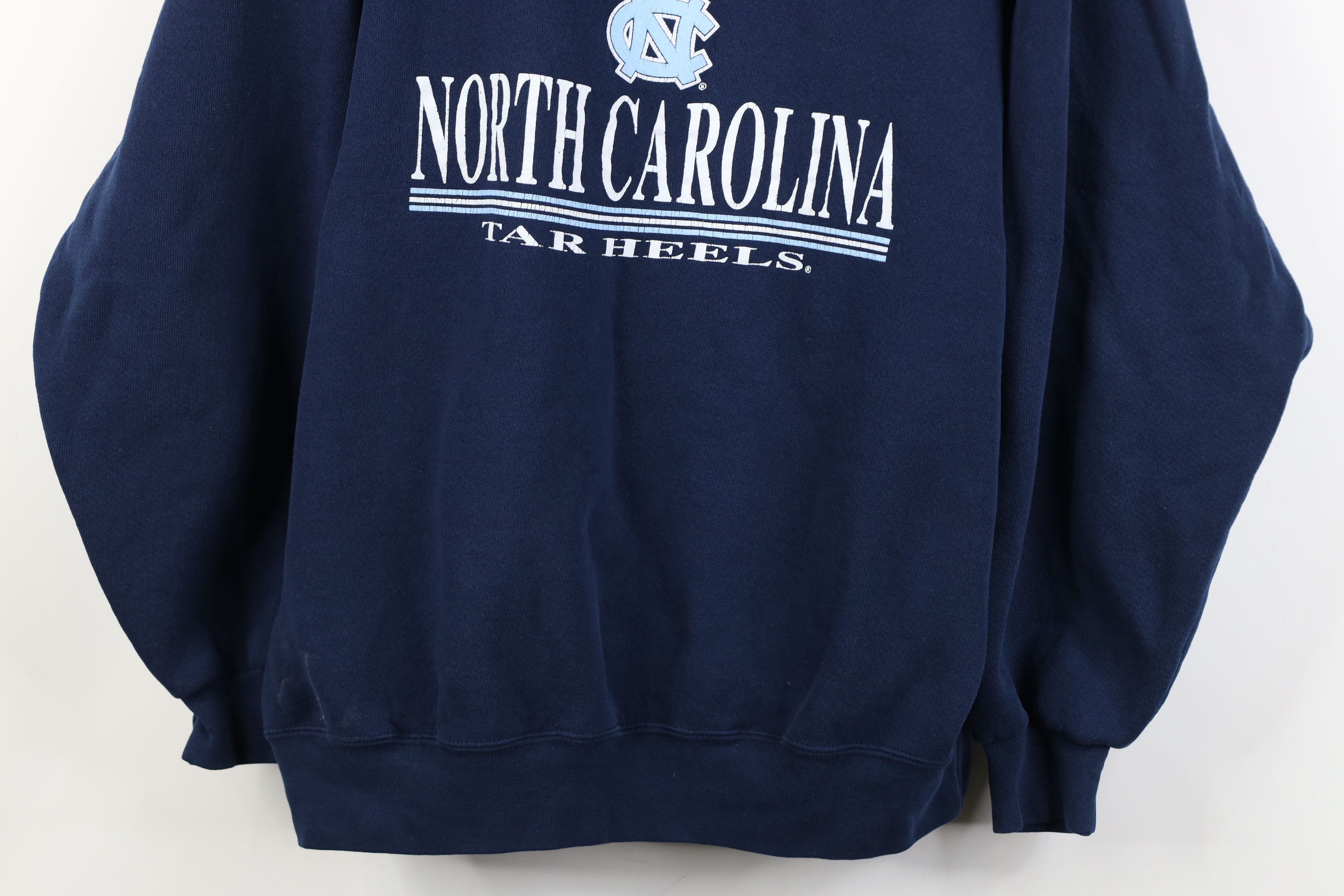Vintage Vintage 90s University of North Carolina Sweatshirt Blue USA Size US L / EU 52-54 / 3 - 3 Thumbnail