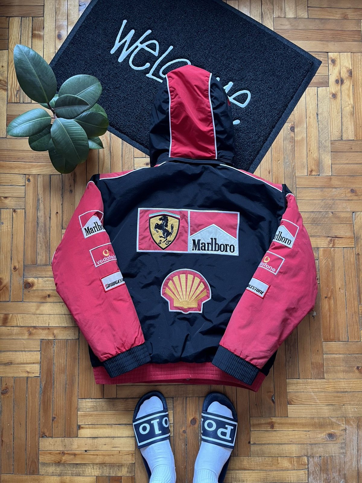 Ferrari Vintage 90's Marlboro Ferrari Red Racing Jacket Nascar Size US L / EU 52-54 / 3 - 5 Thumbnail