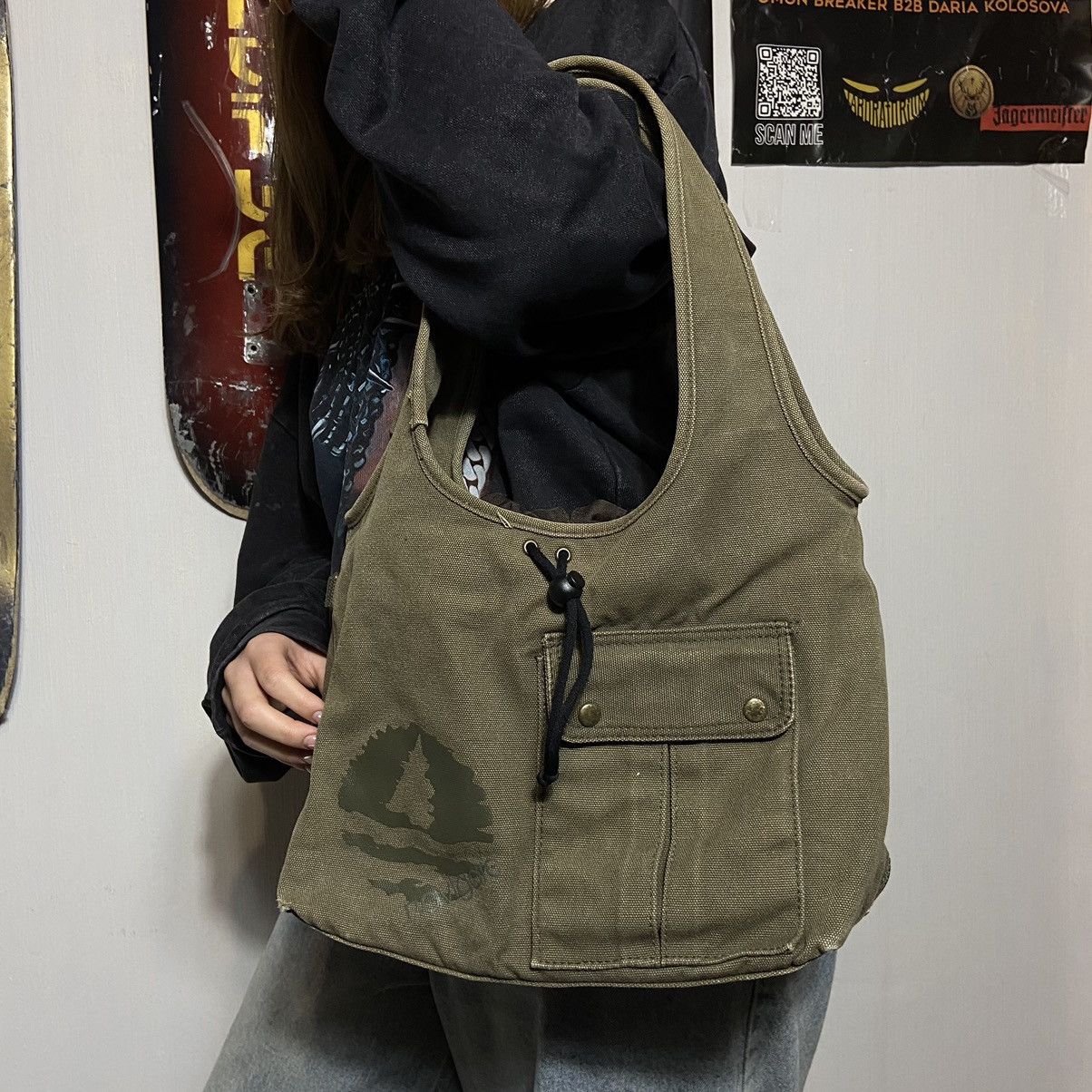 Vintage 📌 Crazy Avant-Garde Y2K Shoulder Bag Size ONE SIZE - 3 Thumbnail