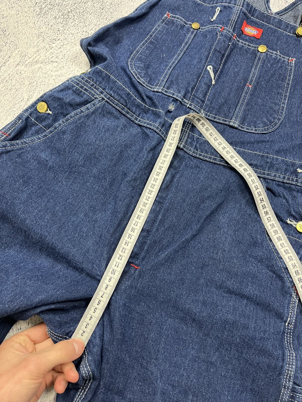 Dickies × Vintage Vintage Dickies Overall Carpenter Denim Jumpsuit Skate Rare Size US 32 / EU 48 - 18 Thumbnail