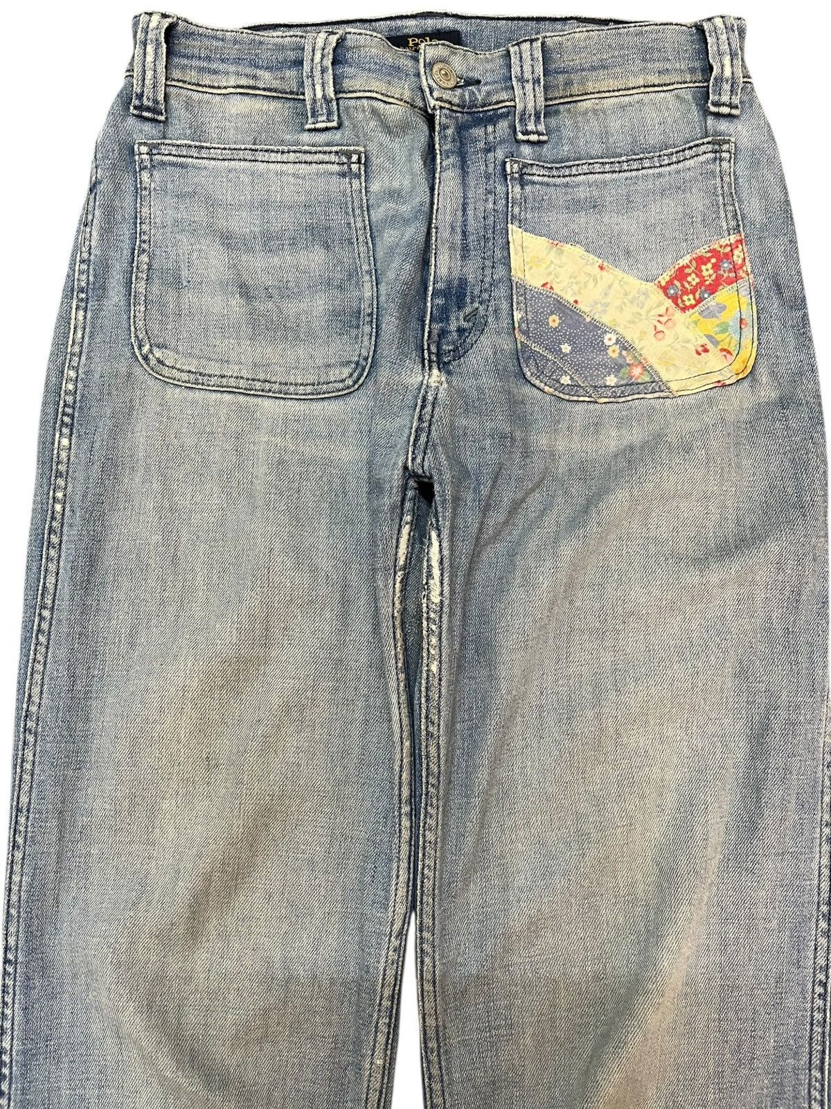 Polo Ralph Lauren × RRL Ralph Lauren × Ralph Lauren Vintage Polo Ralph Lauren Flare Mural Denim Size US 28 / EU 44 - 2 Thumbnail