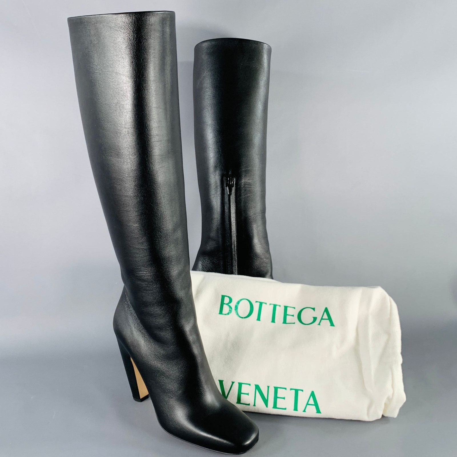 Bottega Veneta BOTTEGA VENETA Fall 2022 8 Black Leather Side Zipper Boots Size US 8 / IT 38 - 8 Thumbnail