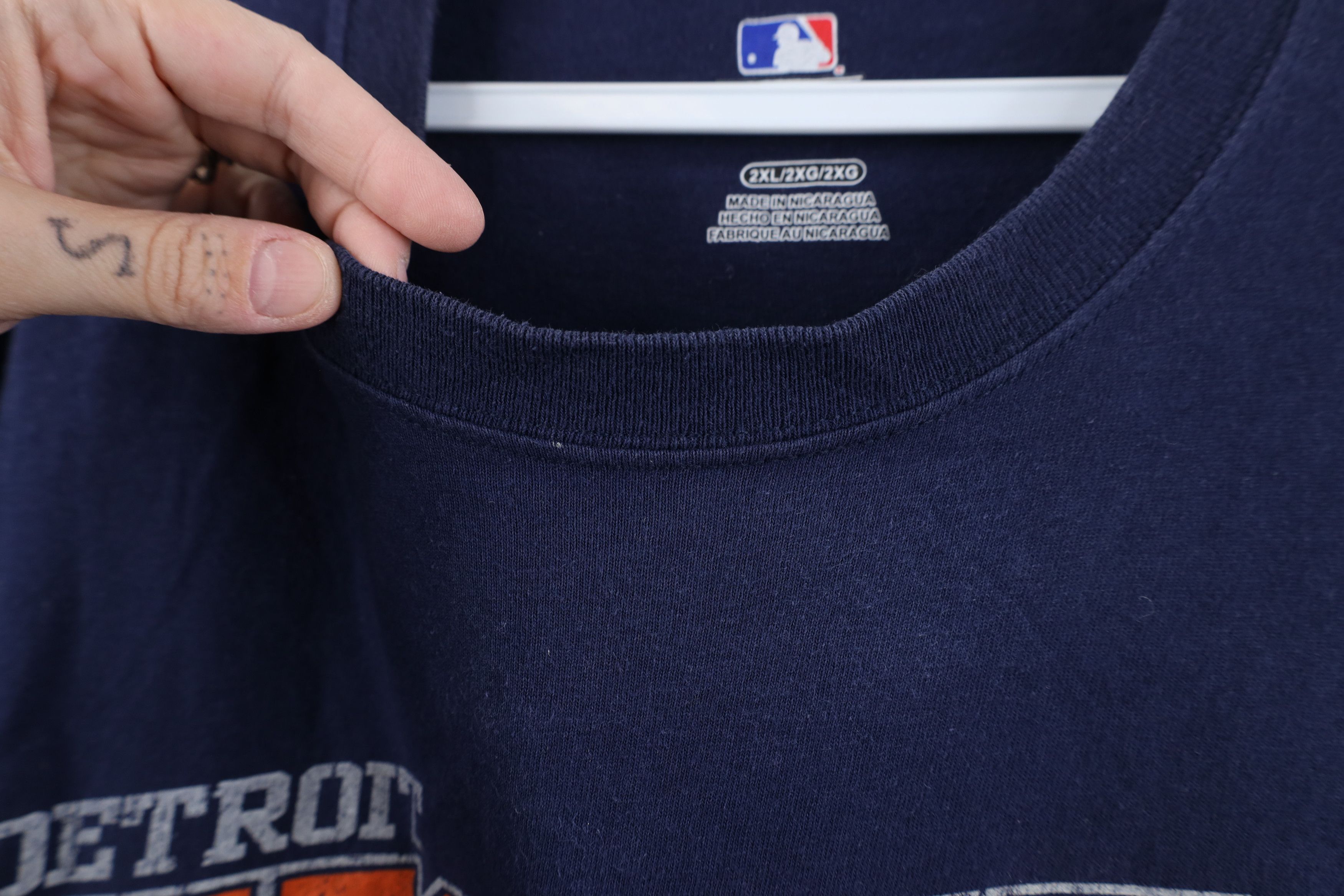 Vintage Vintage Y2K Detroit Tigers Baseball Short Sleeve T-Shirt Size US XXL / EU 58 / 5 - 11 Thumbnail