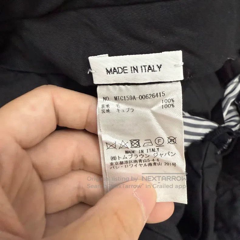 Thom Browne Thom Browne size 4 Black wool casual trousers Size US 41 - 4 Thumbnail