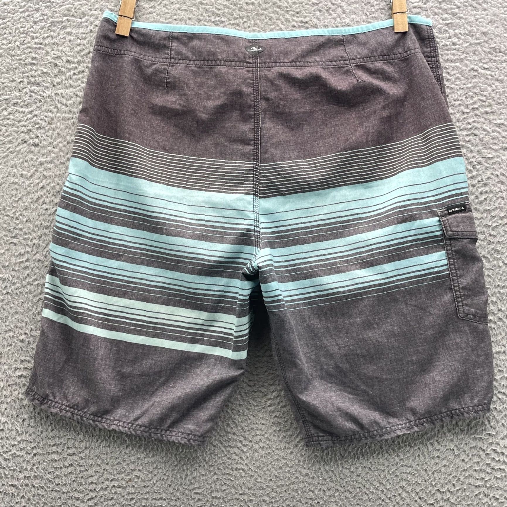 O'Neill VINTAGE O'Neill Board Short Men 36 Blue Gray Swim Trunk 90s Surf Summer Y2k Outdoor mans Size US 36 / EU 52 - 7 Thumbnail