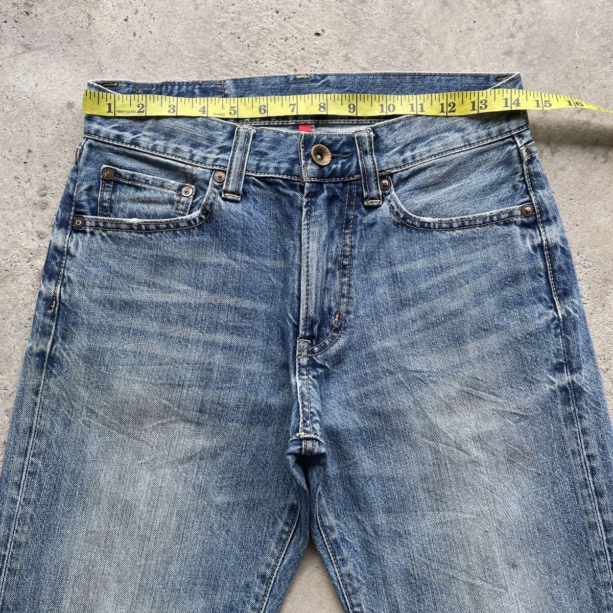 Japanese Brand × Jean × Vintage W29x29 Vintage Japanese Jeans Faded Denim Pants Size US 29 - 5 Thumbnail