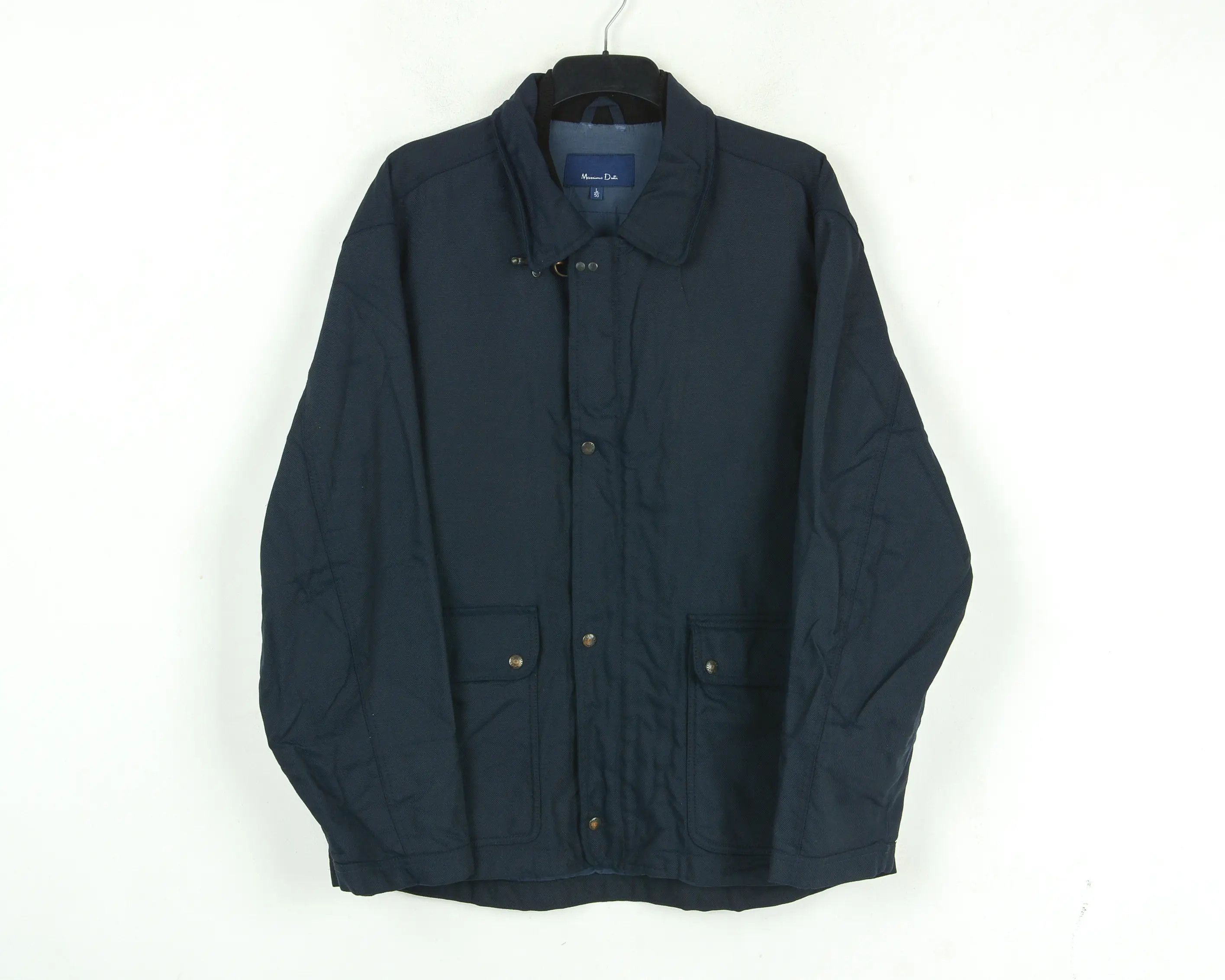 Massimo Dutti Man Jacket L Thick Lined Coat Rain Work Casual Navy Office Size US L / EU 52-54 / 3 - 1 Thumbnail
