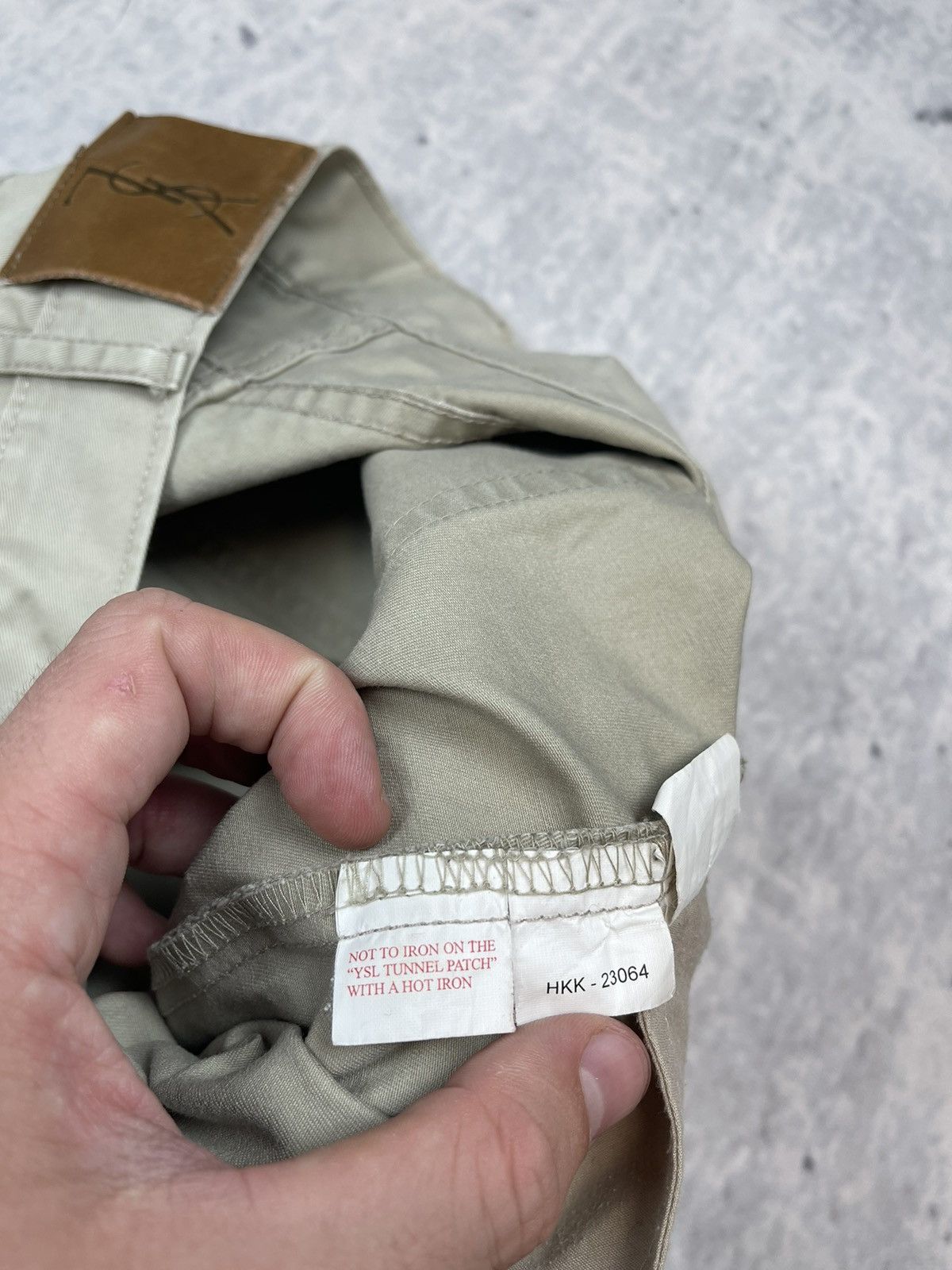 Vintage × Yves Saint Laurent YSL 00s casual pants luxury beige jeans Yves Saint Laurent Size US 36 / EU 52 - 10 Thumbnail