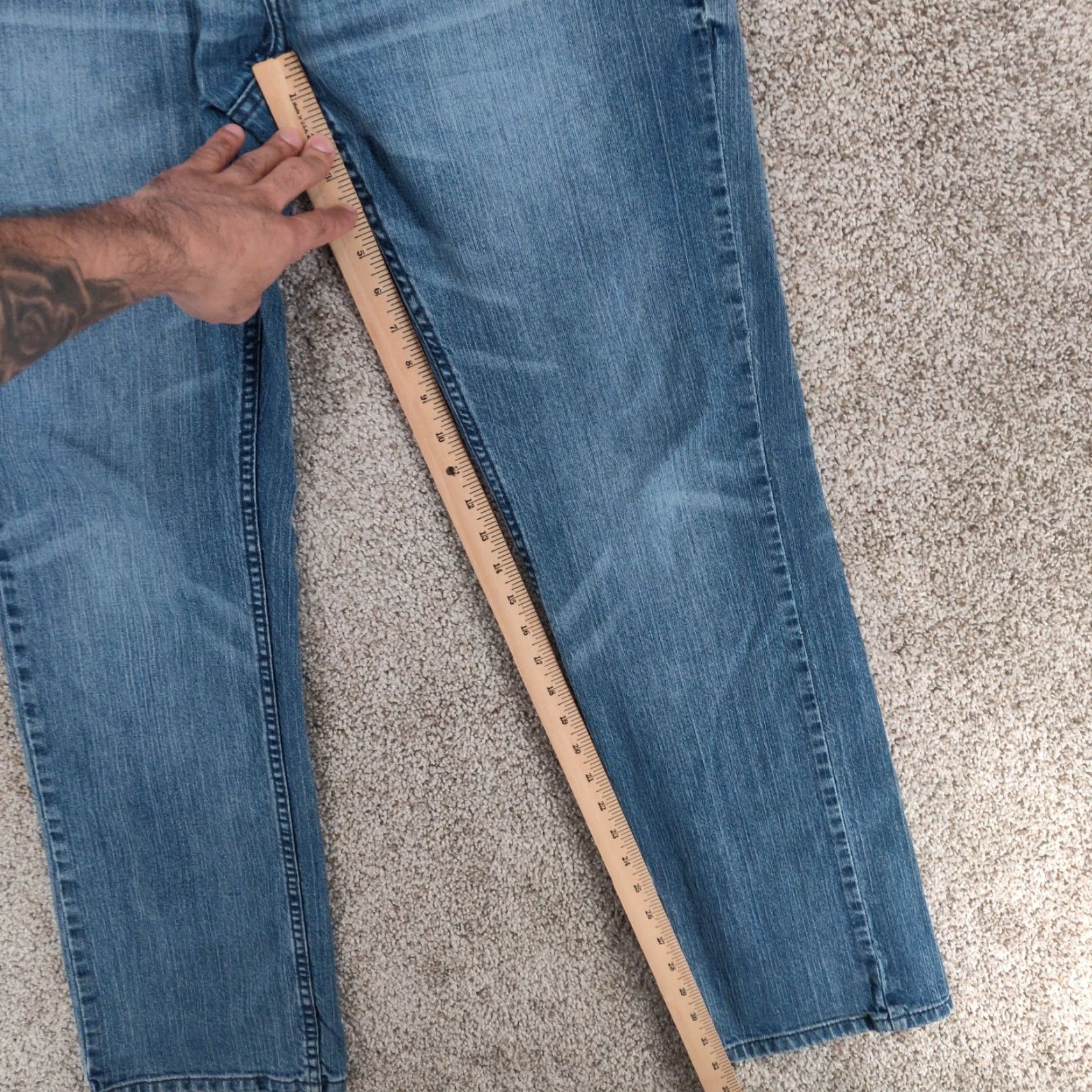Cody James Cody James Jeans Mens 34x32 Blue Stretch Denim Work Cowboy Western Regular Fit 5-Pocket Size US 34 / EU 50 - 4 Thumbnail