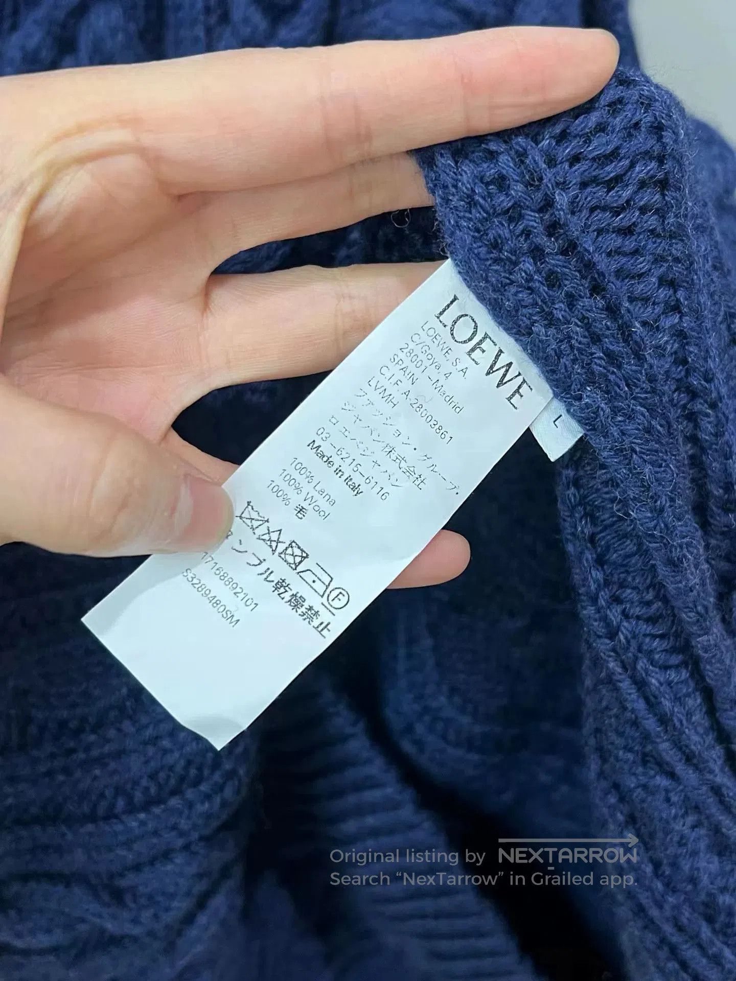 Loewe Loewe Cable Knit Sweater. Size US L / EU 52-54 / 3 - 3 Thumbnail