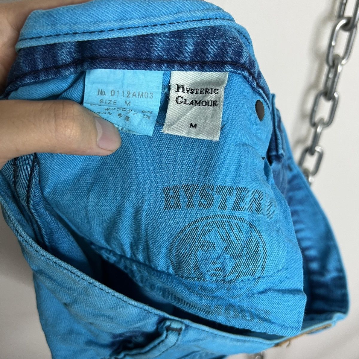 Hysteric Glamour HYSTERIC GLAMOUR BRIGHT BLUE DENIM SHORTS Size 30" / US 8 / IT 44 - 5 Thumbnail