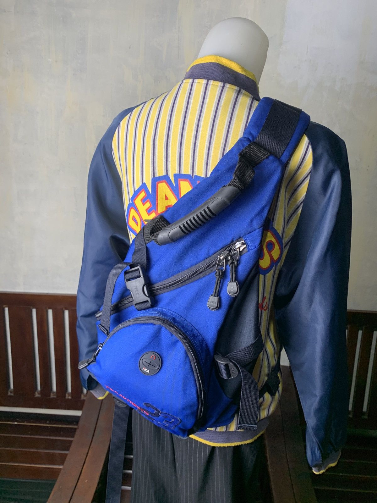 Fila 2004 Fila Italy Multipocketed Outdoor Utility Side Backpack Size ONE SIZE - 2 Thumbnail