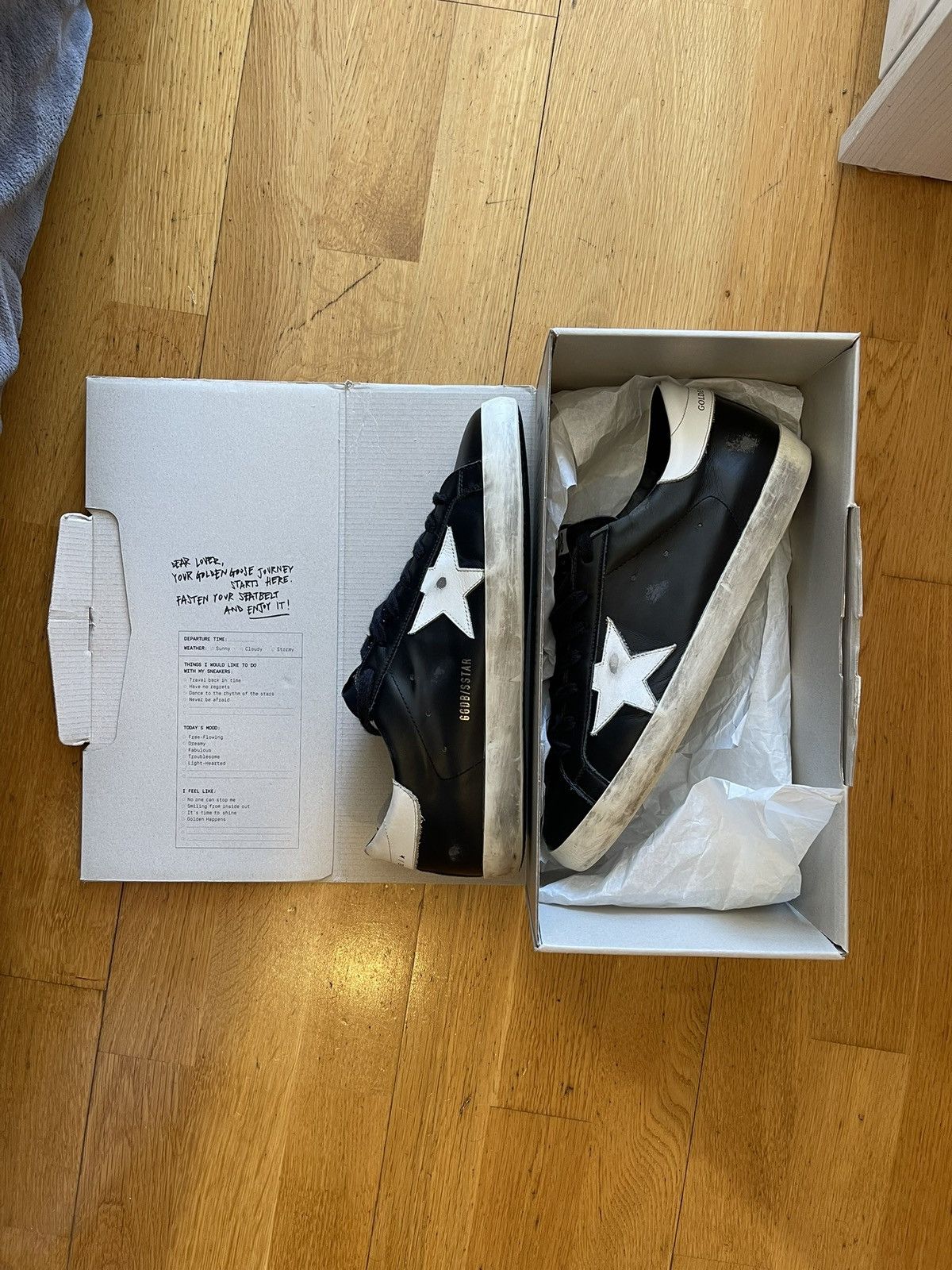 Golden Goose Golden Goose Super-Star Black & White - With Original Box Size US 10 / EU 43 - 1 Thumbnail