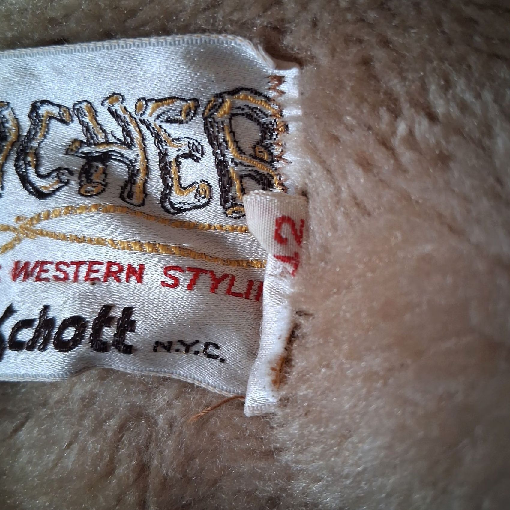 Schott VINTAGE Schott Rancher Jacket Men 42 Suede Leather Sherpa Lined Western READ Jacket Size US XS / EU 42 / 0 - 6 Thumbnail