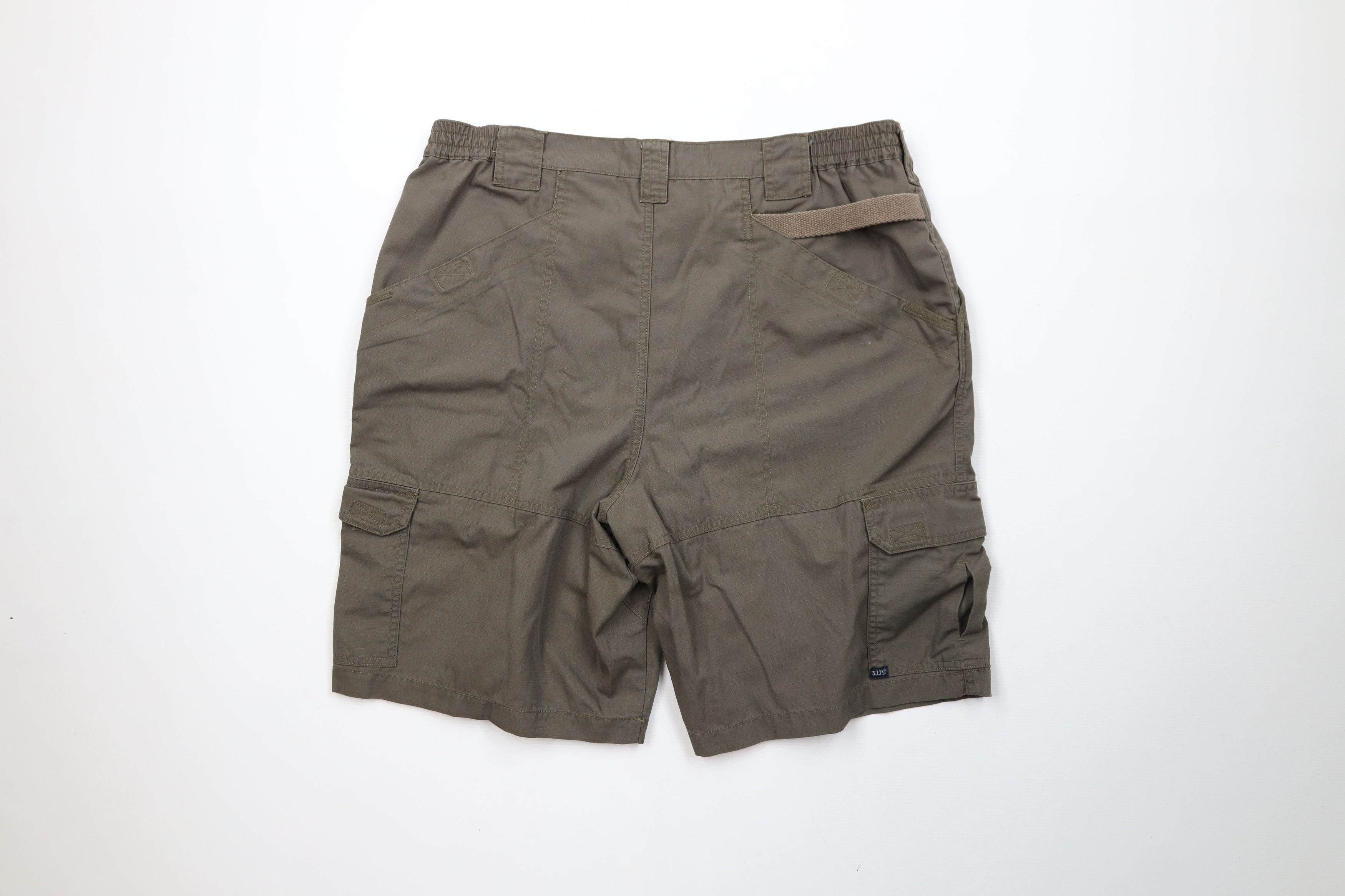 Vintage 5.11 Tactical Series Uniform Cargo Shorts Olive Green Size US 38 / EU 54 - 9 Thumbnail