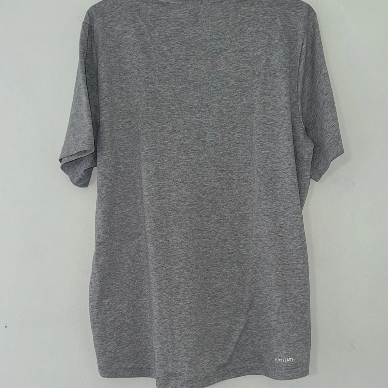 Adidas Adidas Men's Heather Gray Short Sleeve Tee Size US M / EU 48-50 / 2 - 4 Thumbnail