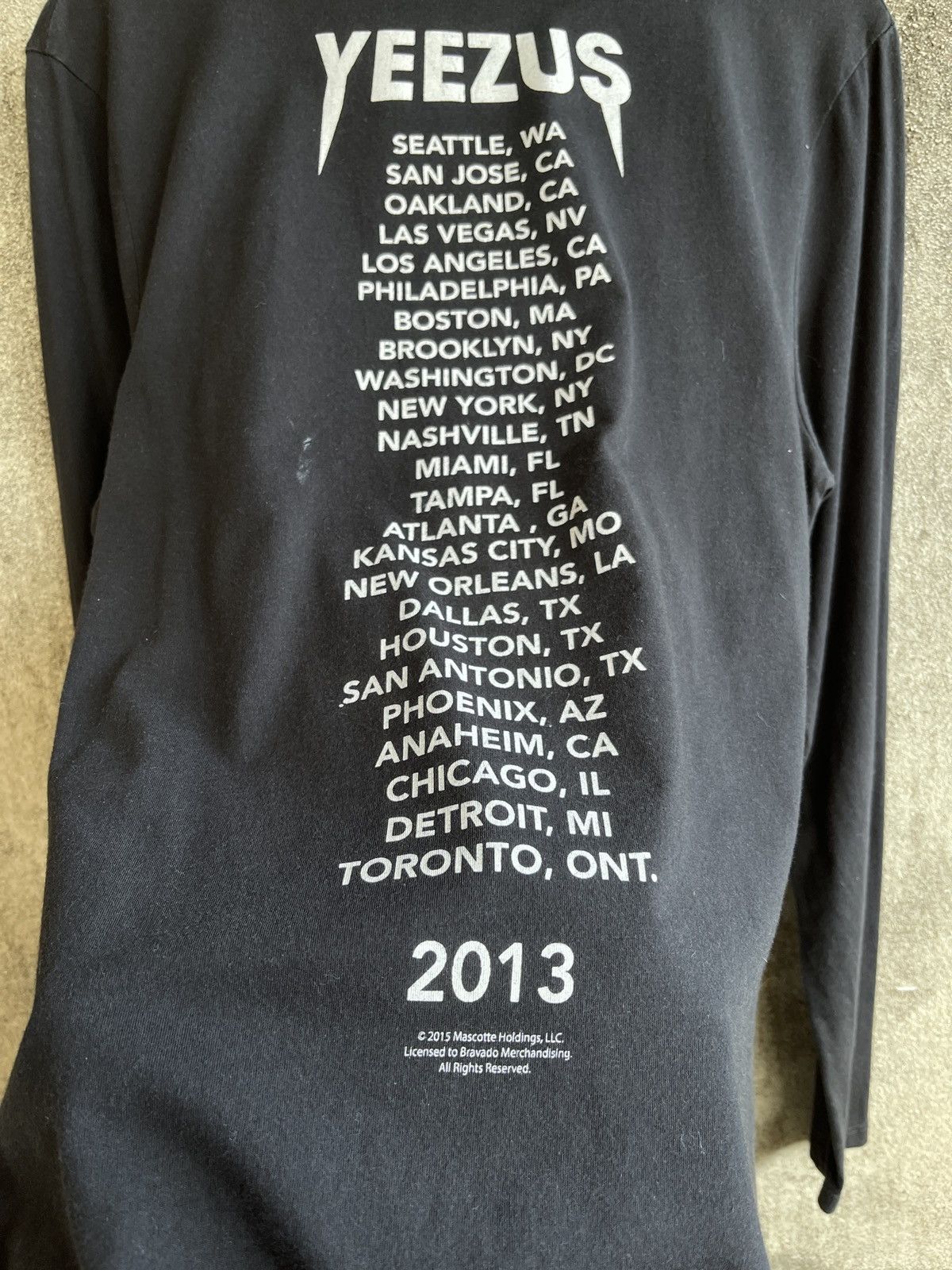 Kanye West Rare🔥KANYE WEST x ASOS YEEZUS Us Tour Long Sleeve Size US M / EU 48-50 / 2 - 4 Thumbnail