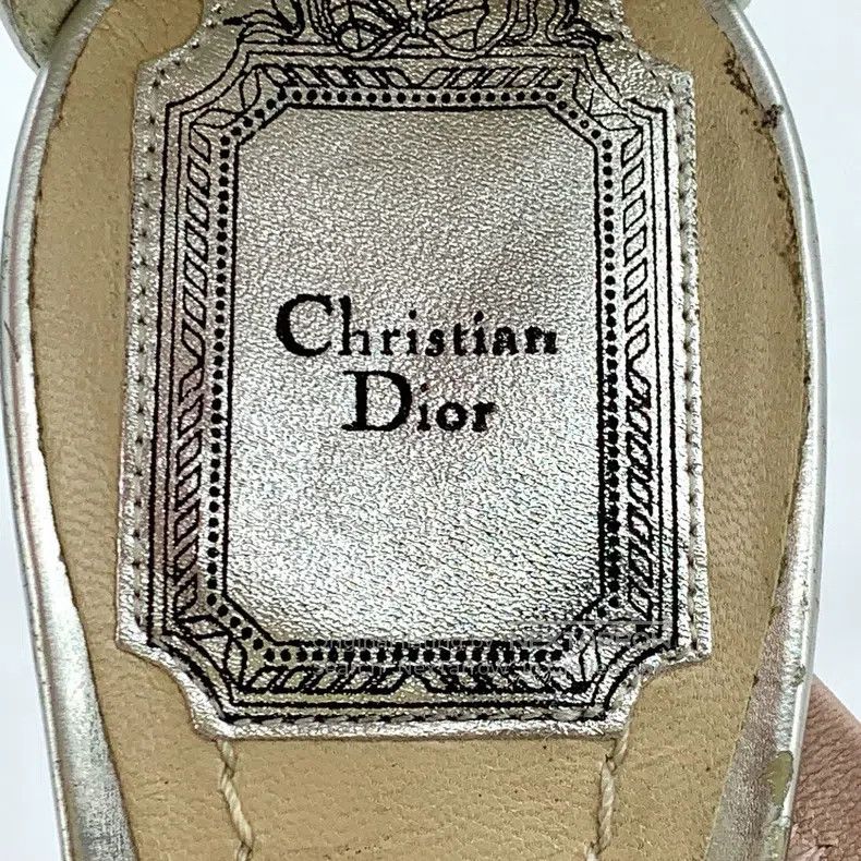 Dior Dior Silver buckled high-heeled sandals Size US 8.5 / IT 38.5 - 7 Thumbnail